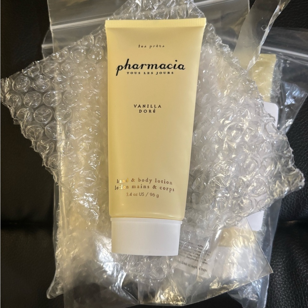 3 NEW 3.4 oz Pharmacia Vanilla Doré Hand & Body Lotion